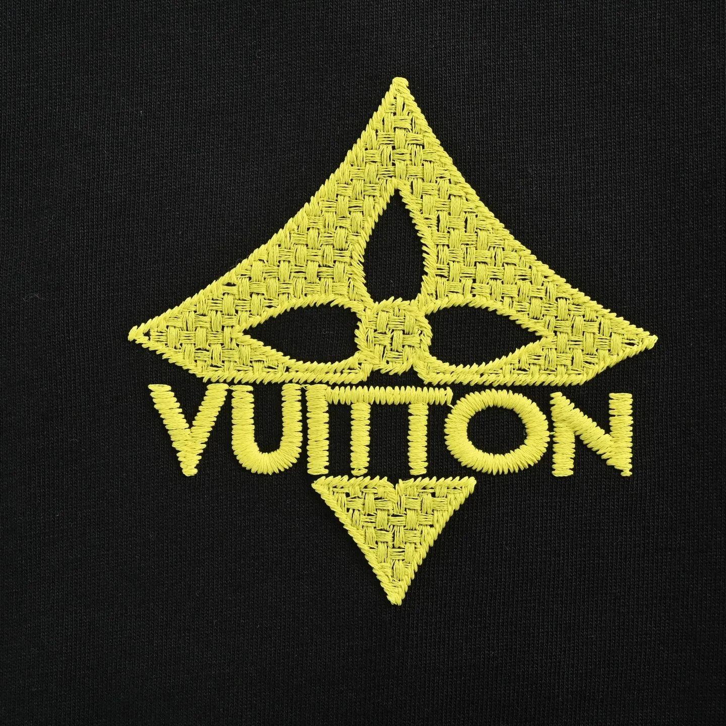 Louis Vuitton/Louis Vuitton 26ss front and rear letter logo woven embroidery short sleeves